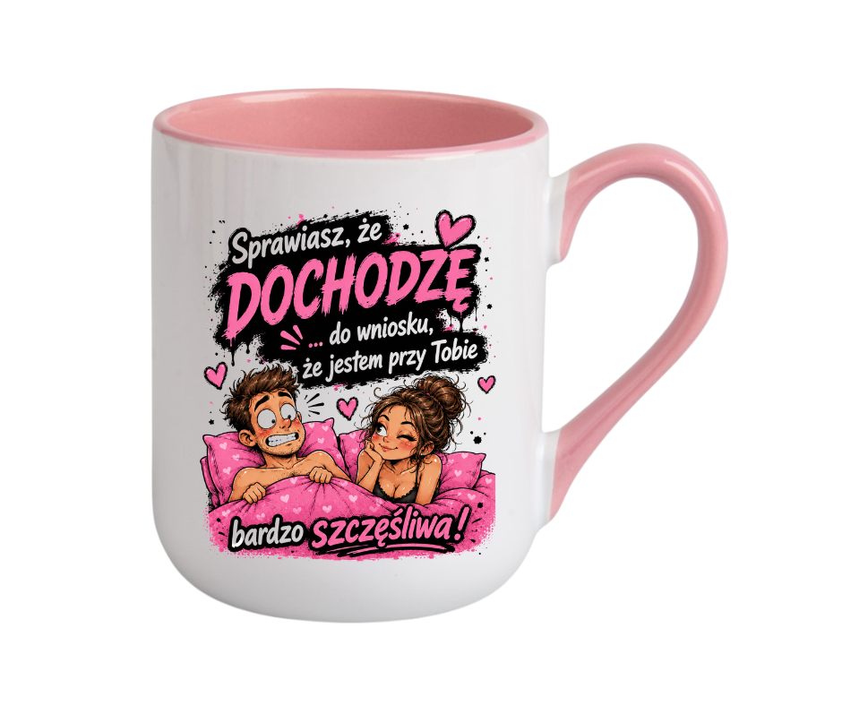 KUBEK COFFE / ELEGANT 330ml „Sprawiasz, że dochodzę… do wniosku…” ZABAWNY PREZENT