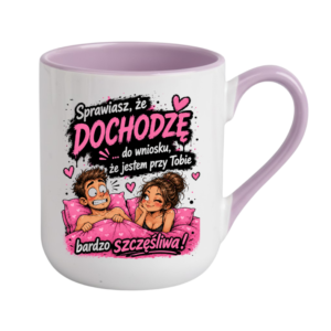 KUBEK COFFE / ELEGANT 330ml „Sprawiasz, że dochodzę… do wniosku…” ZABAWNY PREZENT