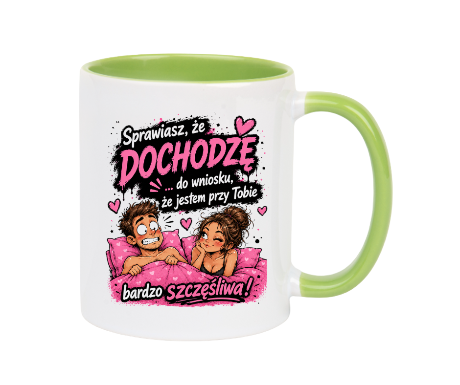 KUBEK Klasyczny 330ml „Sprawiasz, że dochodzę... do wniosku…” ZABAWNY PREZENT - obrazek 3