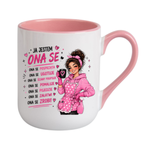 KUBEK COFFE / ELEGANT 330ml „ JA JESTEM… ONA SE…” ZABAWNY PREZENT PERSONALIZACJA