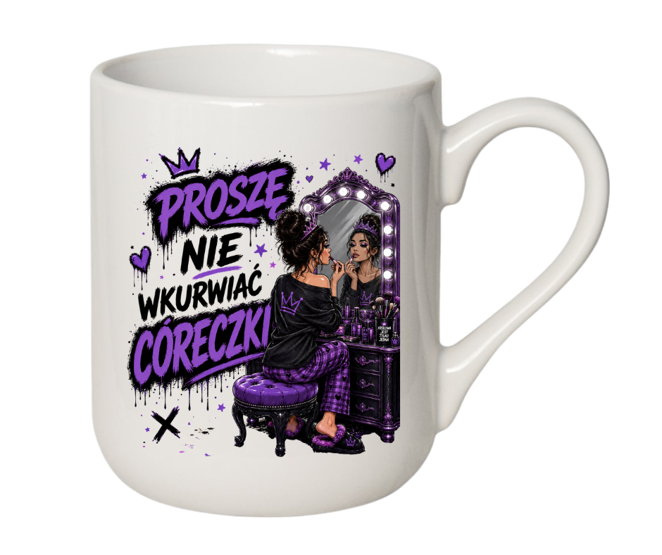 KUBEK COFFE / ELEGANT 330ml NIE WKU#WIAJ CÓRECZKI ZABAWNY PREZENT PERSONALIZACJA - obrazek 6