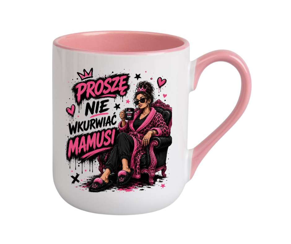 KUBEK COFFE / ELEGANT 330ml NIE WKU#WIAJ MAMUSI ZABAWNY PREZENT PERSONALIZACJA - obrazek 3