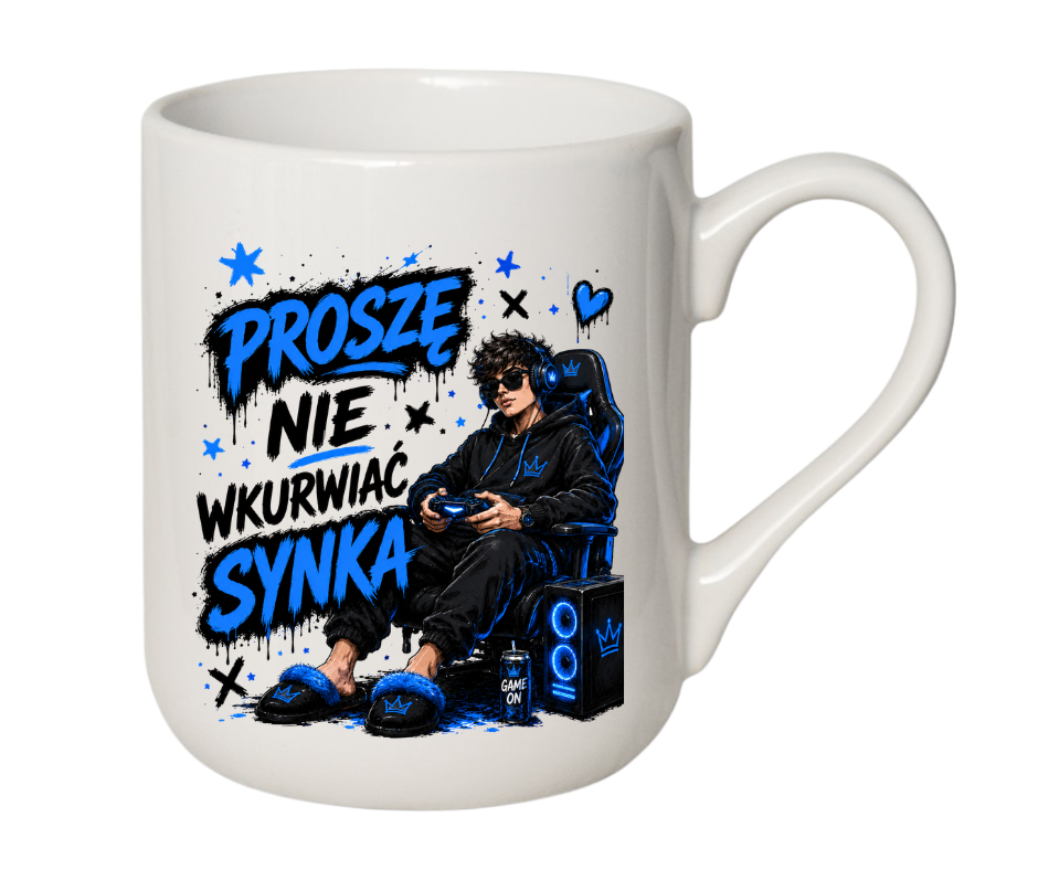 KUBEK COFFE / ELEGANT 330ml NIE WKU#WIAJ SYNKA ZABAWNY PREZENT PERSONALIZACJA - obrazek 2