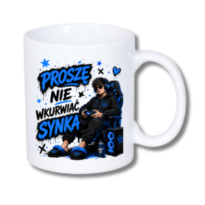 KUBEK Klasyczny 330ml NIE WKU#WIAJ SYNKA ZABAWNY PREZENT PERSONALIZACJA