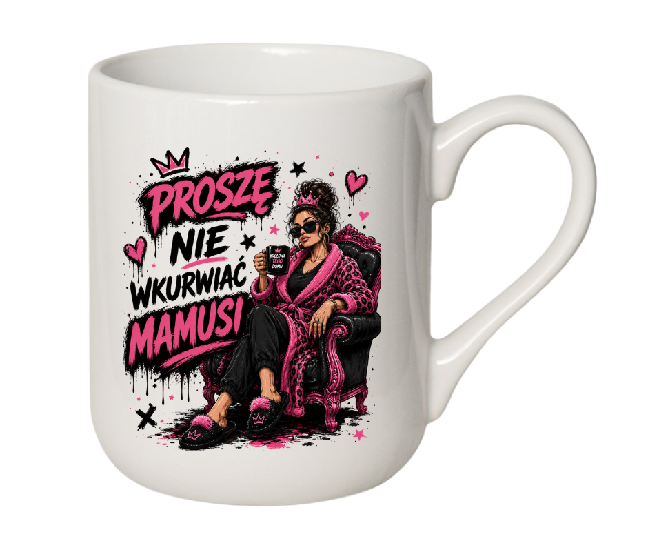 KUBEK COFFE / ELEGANT 330ml NIE WKU#WIAJ MAMUSI ZABAWNY PREZENT PERSONALIZACJA - obrazek 6