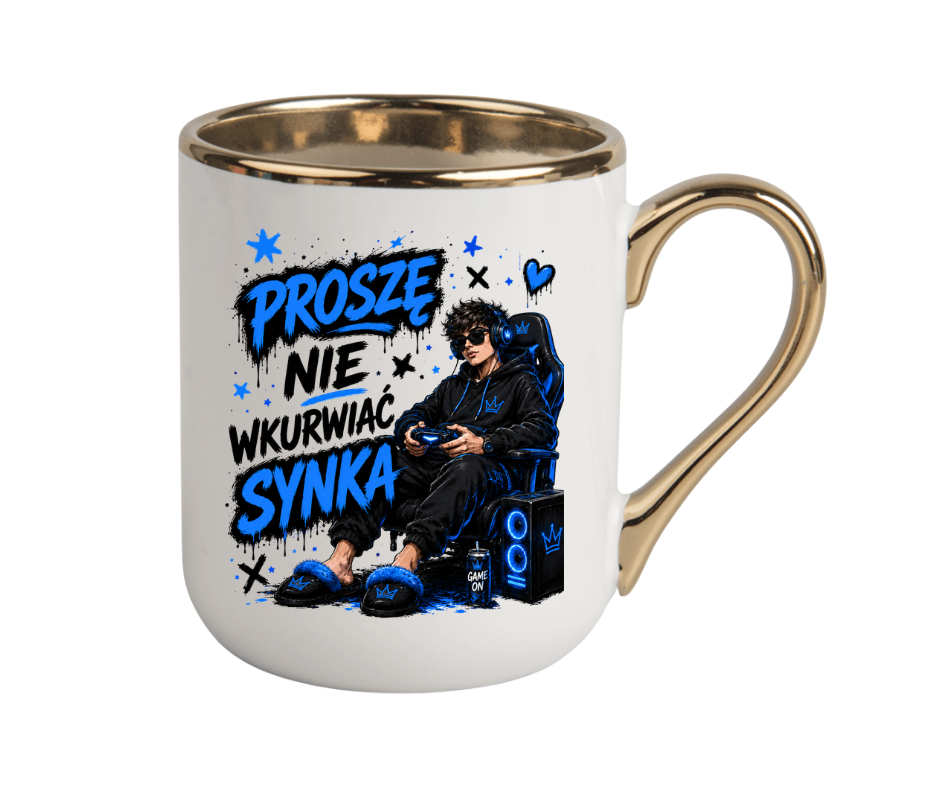 KUBEK COFFE / ELEGANT 330ml NIE WKU#WIAJ SYNKA ZABAWNY PREZENT PERSONALIZACJA - obrazek 3