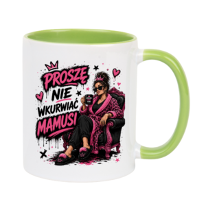 KUBEK Klasyczny 330ml NIE WKU#WIAJ MAMUSI ZABAWNY PREZENT PERSONALIZACJA