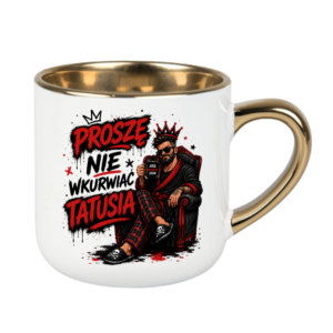 KUBEK MEGA ELEGANT 400ml NIE WKU#WIAJ TATUSIA ZABAWNY PREZENT PERSONALIZACJA