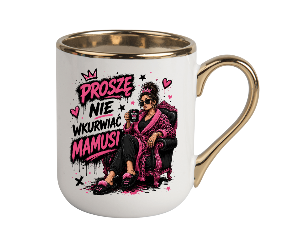 KUBEK COFFE / ELEGANT 330ml NIE WKU#WIAJ MAMUSI ZABAWNY PREZENT PERSONALIZACJA - obrazek 5