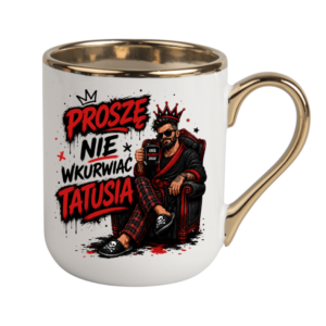 KUBEK COFFE / ELEGANT 330ml NIE WKU#WIAJ TATUSIA ZABAWNY PREZENT PERSONALIZACJA