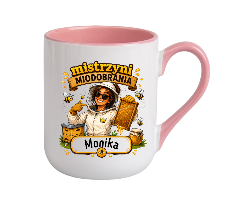 KUBEK COFFE / ELEGANT 330ml DLA PSZCZELARZA + imię Personalizacja - obrazek 5