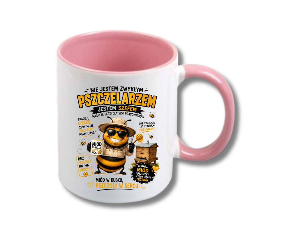KUBEK Klasyczny 330ml DLA PSZCZELARZA - obrazek 4