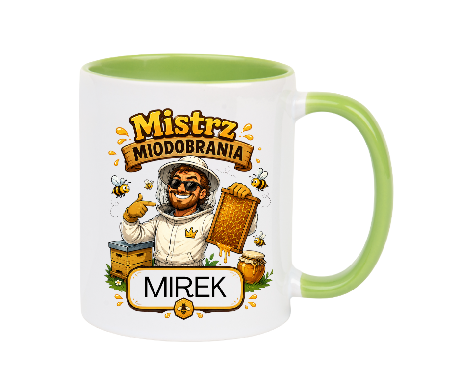 KUBEK Klasyczny 330ml DLA PSZCZELARZA - obrazek 2