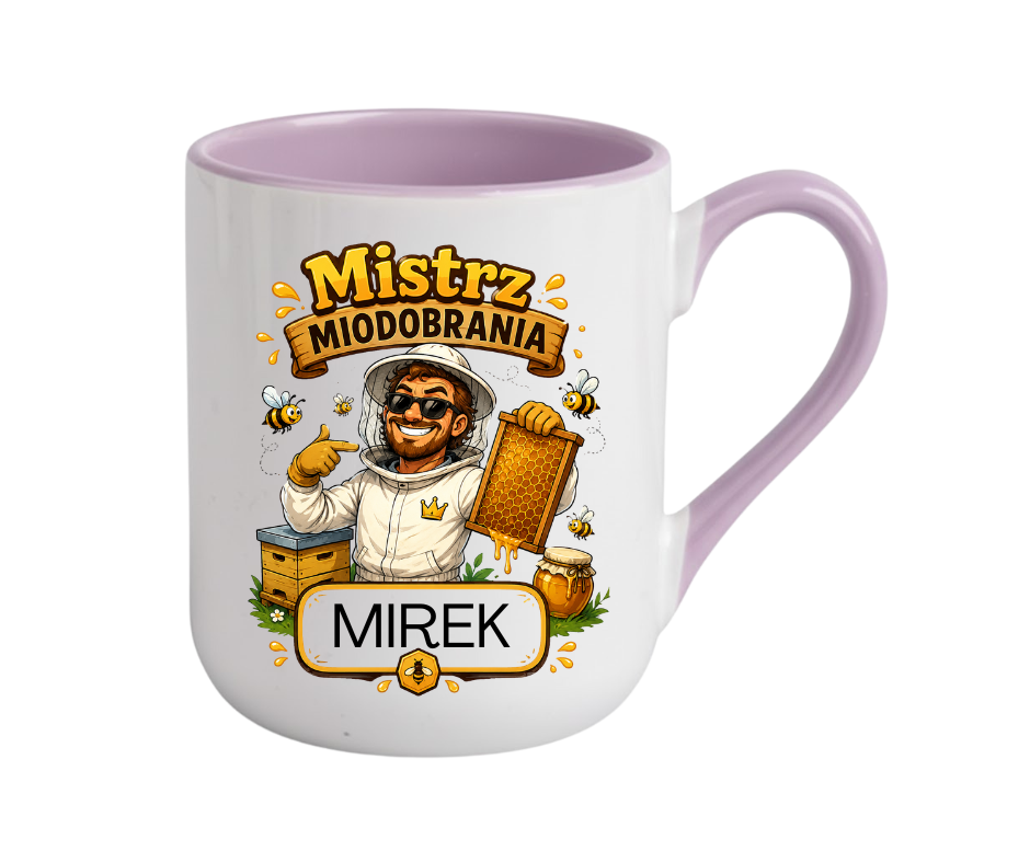 KUBEK COFFE / ELEGANT 330ml DLA PSZCZELARZA + imię Personalizacja - obrazek 6