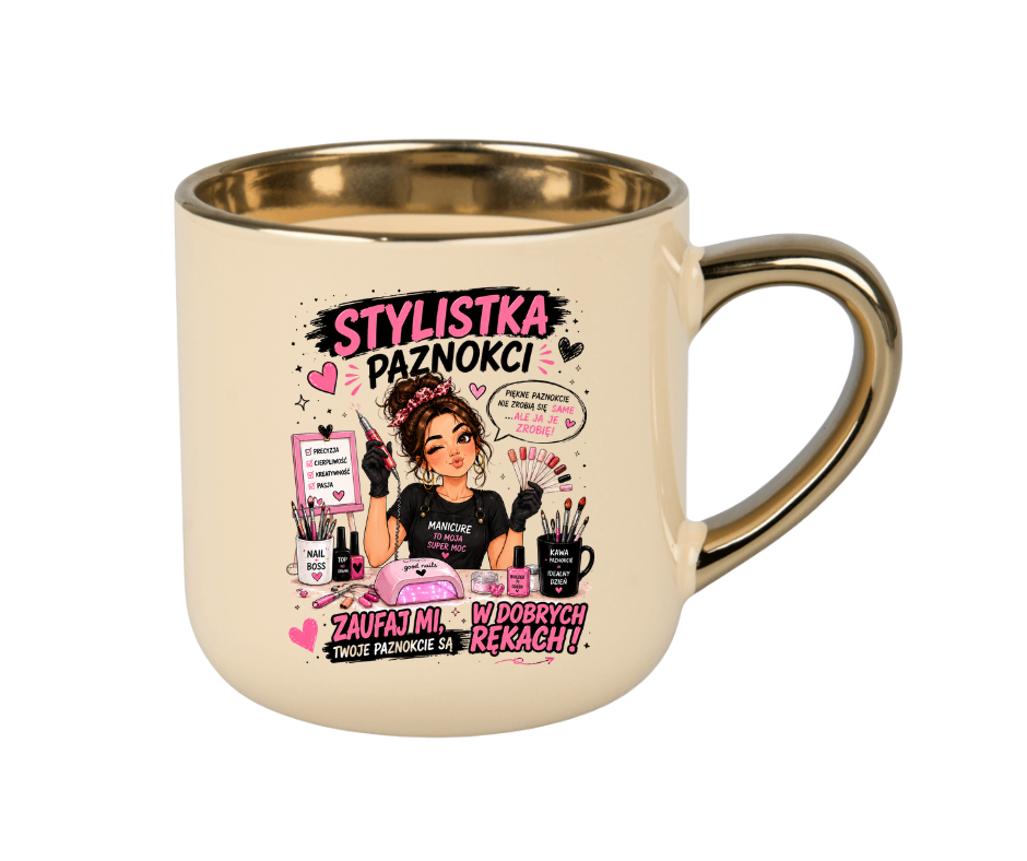 KUBEK MEGA ELEGANT 400ml DLA STYLISTKI PAZNOKCI - obrazek 2