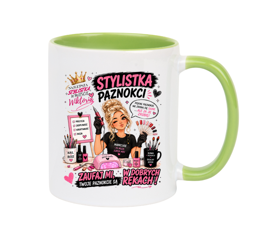 KUBEK Klasyczny 330ml DLA STYLISTKI PAZNOKCI - obrazek 3