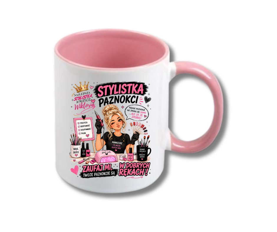 KUBEK Klasyczny 330ml DLA STYLISTKI PAZNOKCI