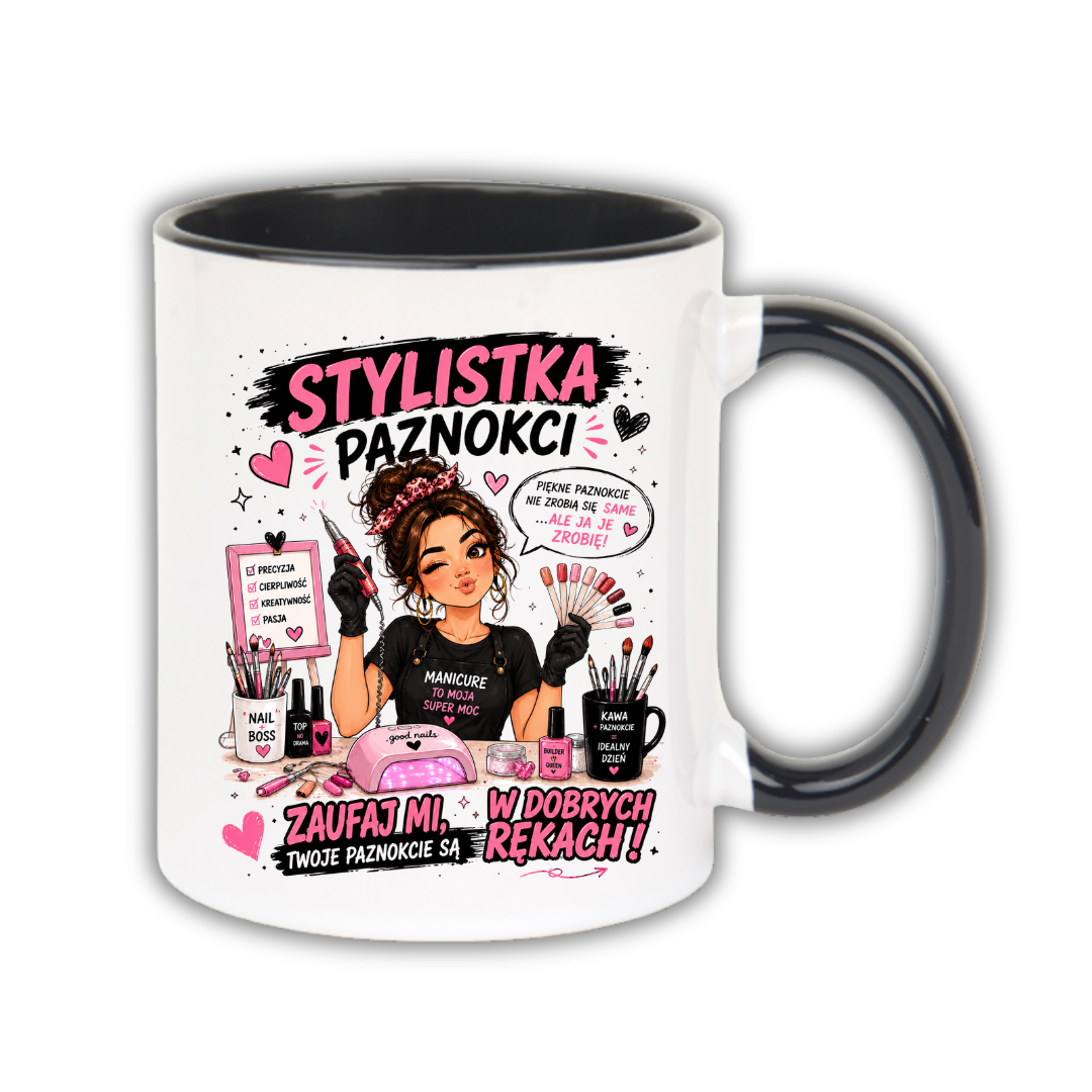 KUBEK Klasyczny 330ml DLA STYLISTKI PAZNOKCI