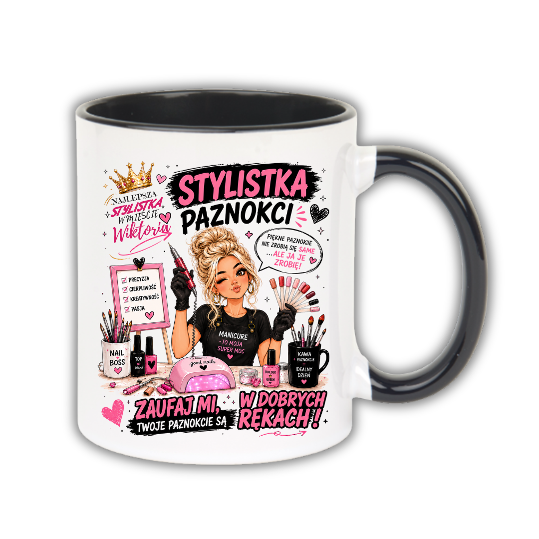KUBEK Klasyczny 330ml DLA STYLISTKI PAZNOKCI - obrazek 4